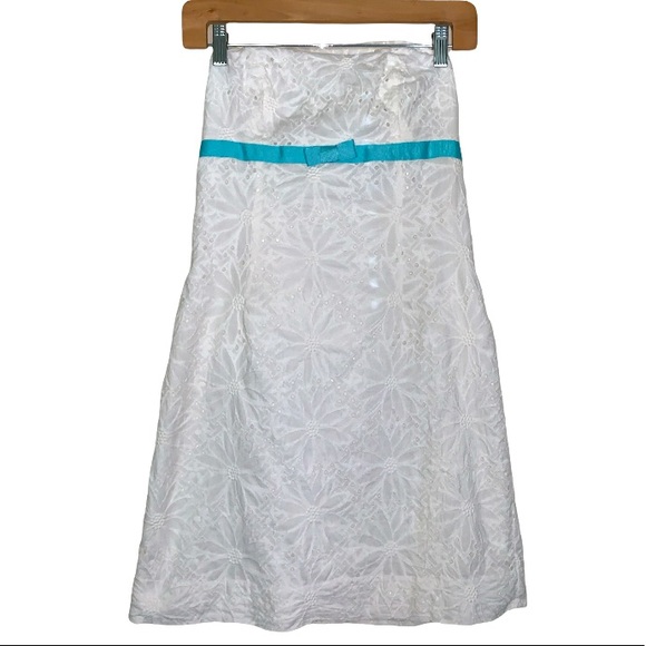 Lilly Pulitzer | Dresses | Lilly Pulitzer White Eyelet Kelly Strapless Dress  | Poshmark